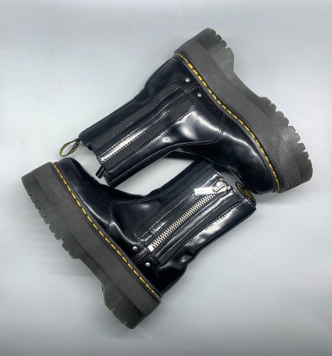 Dr. Martens 2976 Max Leather Platform Chelsea Boots in Black 235mm(UK4)(ss1691)